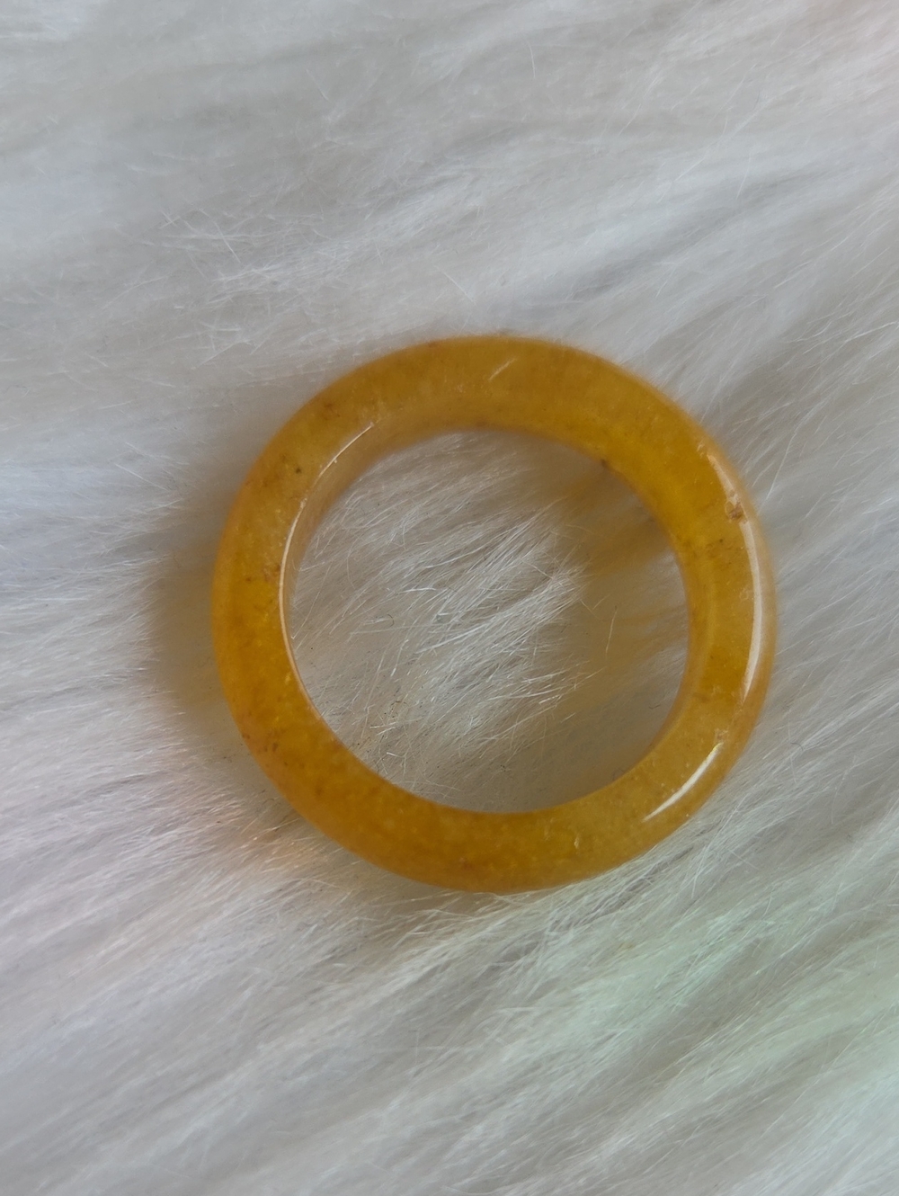Yellow Jade-Inspired Women’s Ring - Unbranded